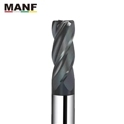 Frez walcowo-czołowy HRC50 z okrągłym czubkiem kwadratowym